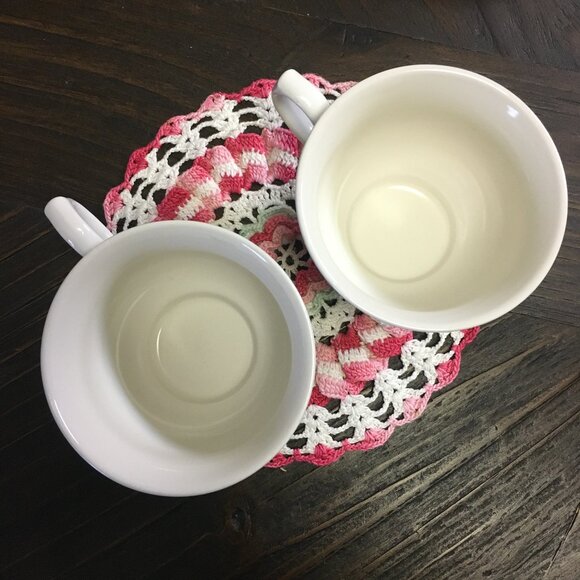 Churchill 'Ports of Call' Jeff Banks Two Matching Cups and Saucers - Picture 11 of 13